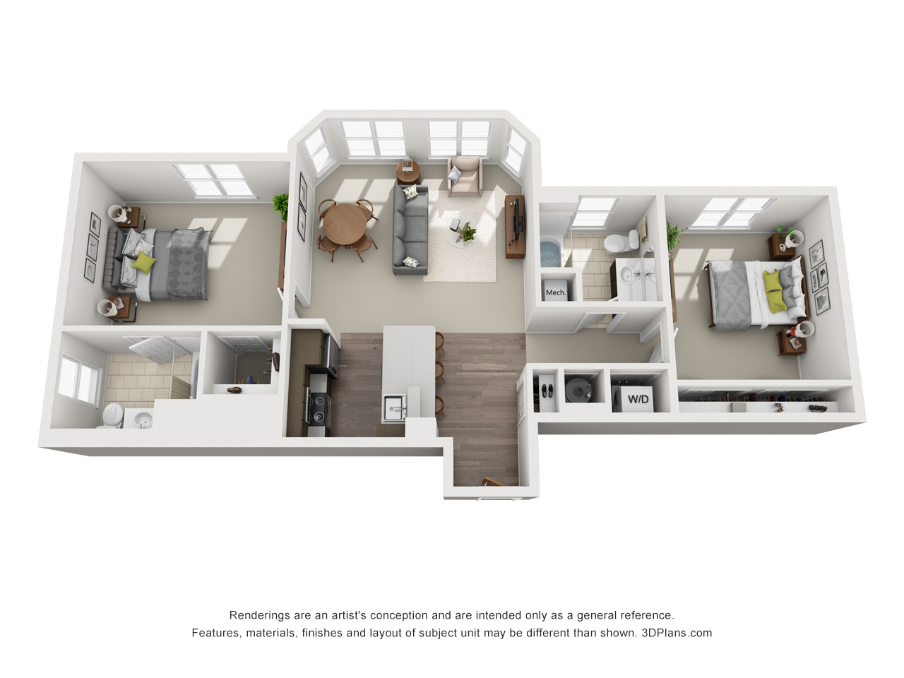 Malden - 2 Beds, 2 Baths - Image 3